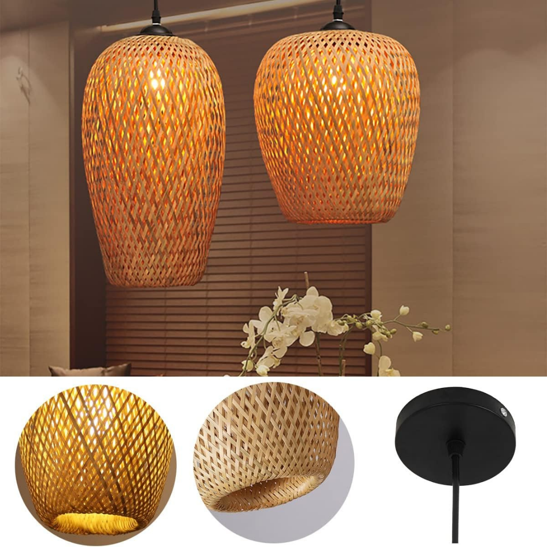 Lámpara colgante LED moderna 12W luz blanco cálido E27 - Para dormitorio, sala de estar y pasillo, montaje en techo