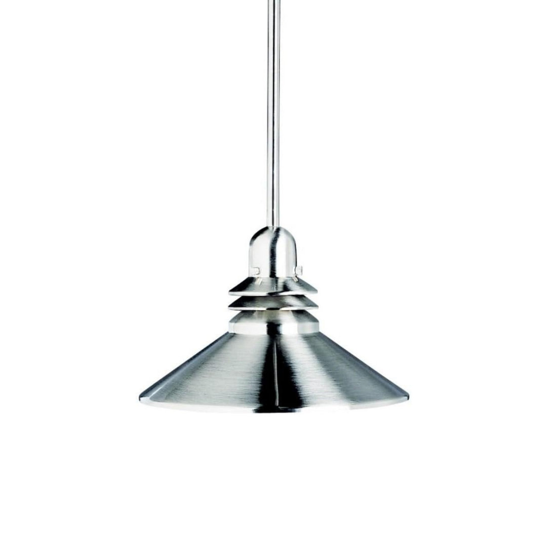 Lámpara Colgante Campana Acero Inoxidable Cepillado - Diseño Moderno Minimalista